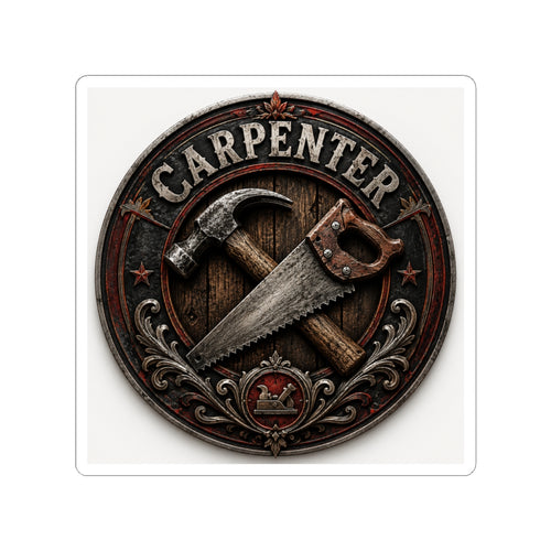 Carpenter's Toolbox Badge Sticker