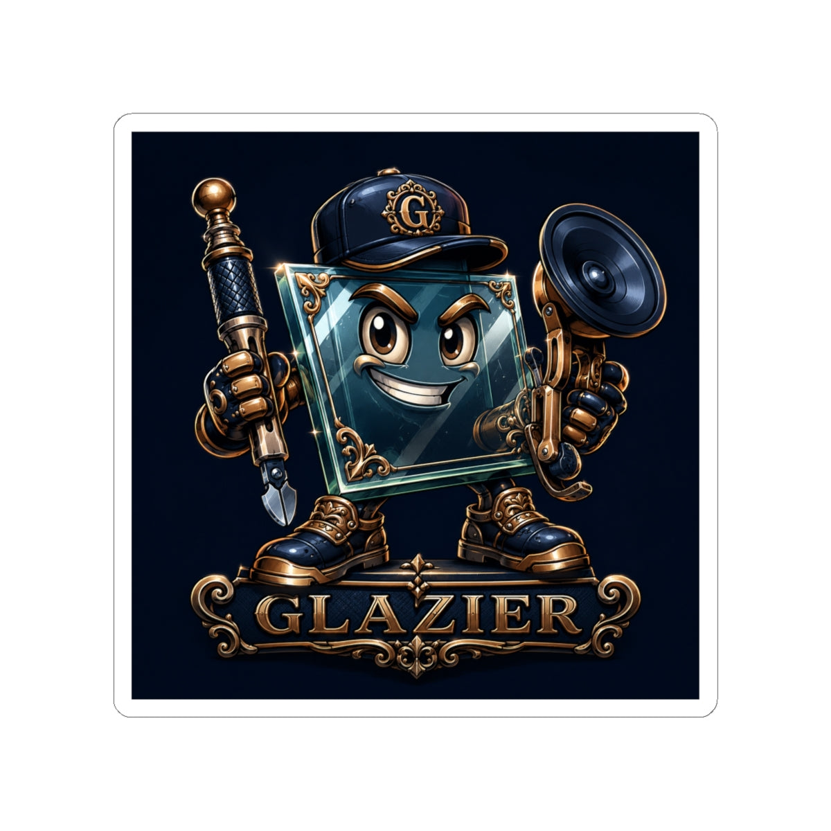 Glazier Glass Hero Sticker