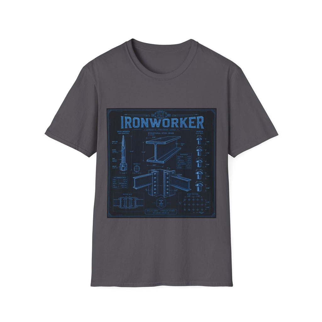 Ironworker Structural Steel Blueprint Classic Tee