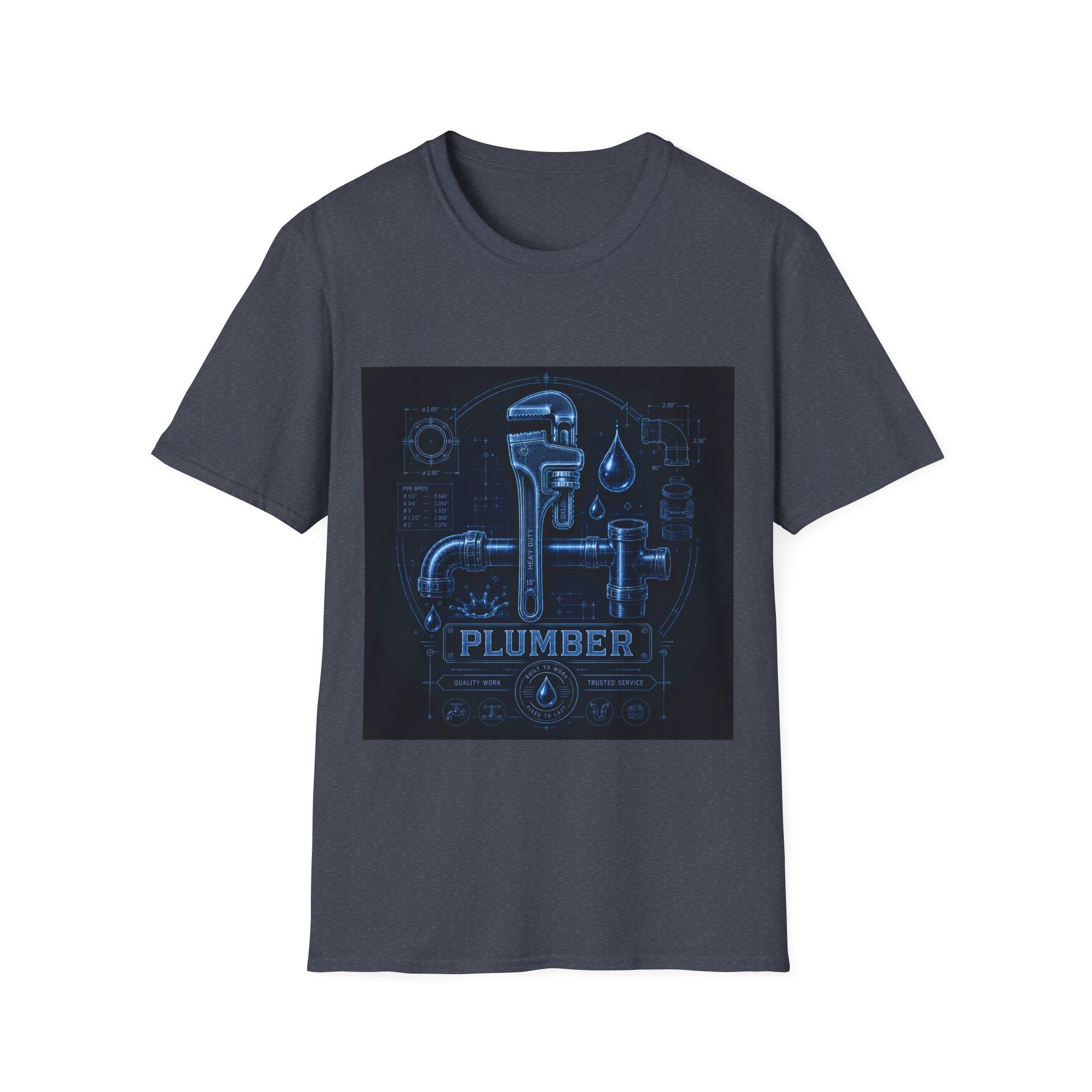 Proud Plumber Blueprint Classic Tee