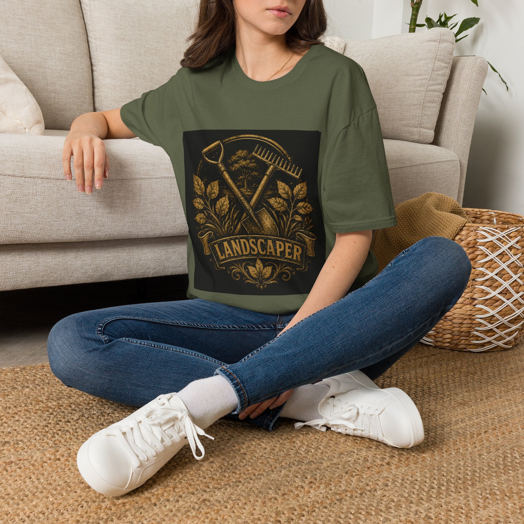 Proud Landscaper Badge Classic Tee