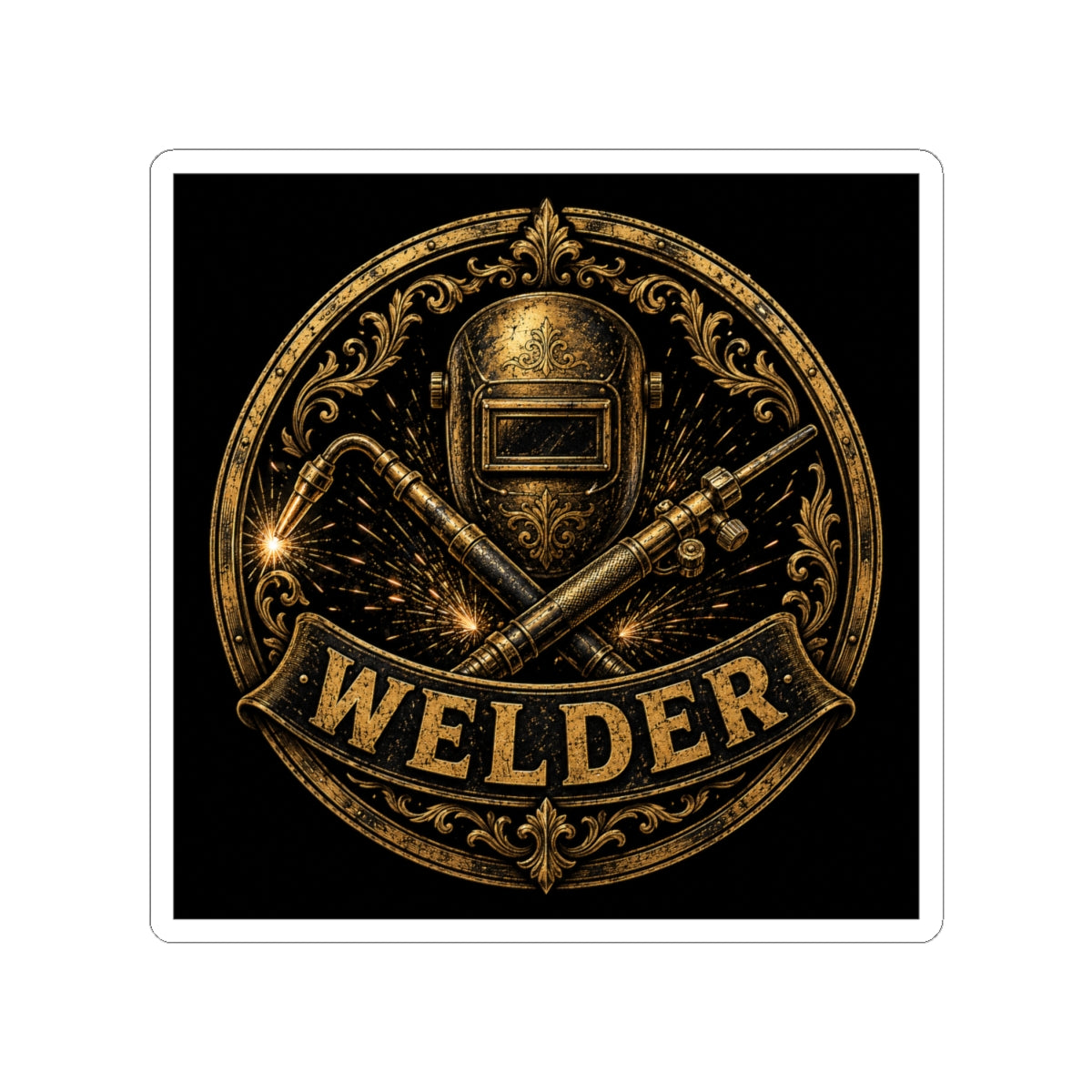 Proud Welder Badge Sticker