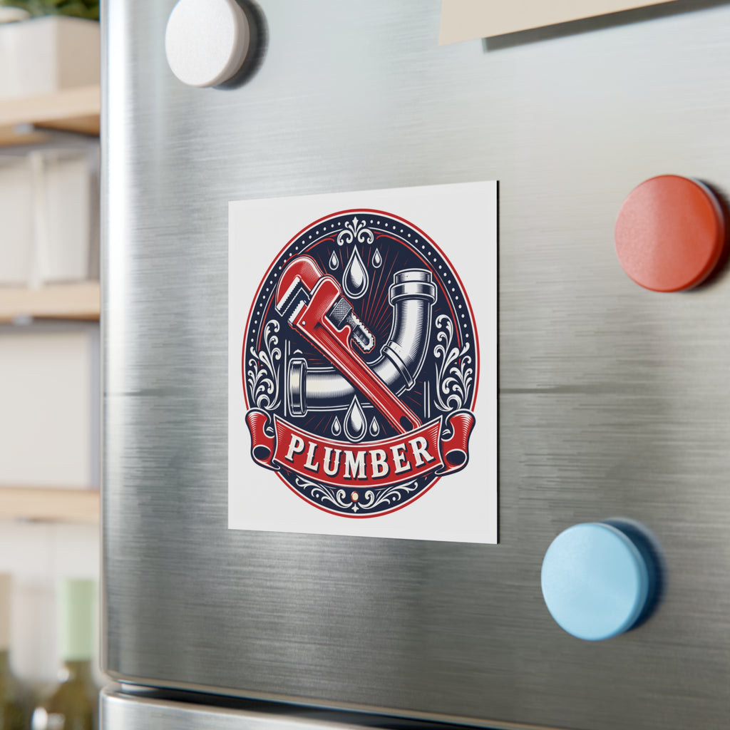 Proud Plumber Badge Magnet