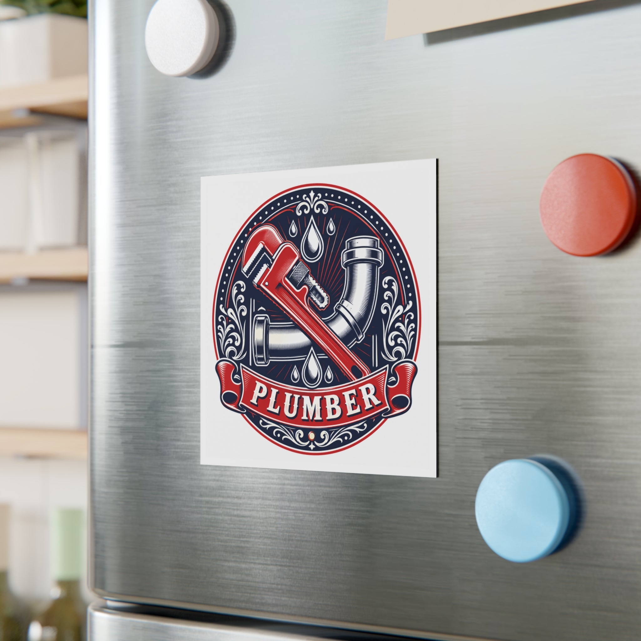 Proud Plumber Badge Magnet