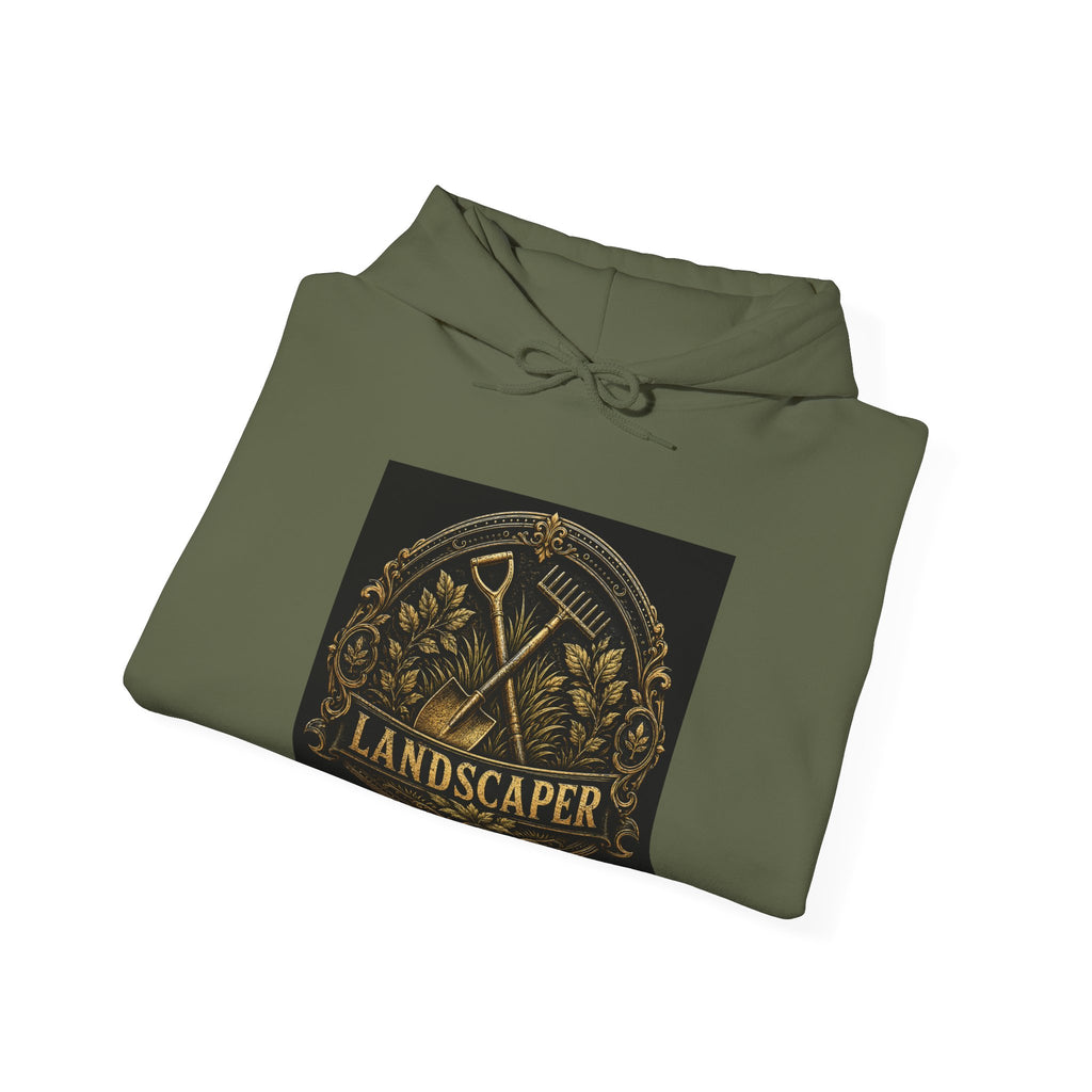 Proud Landscaper Badge Hoodie