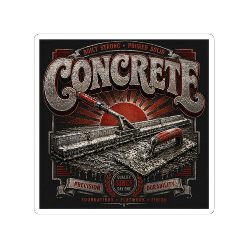 Built Strong Concrete Crew Sticker