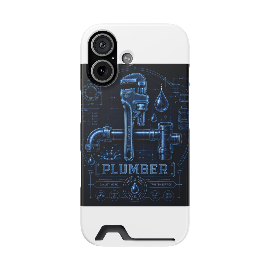 Proud Plumber Blueprint Phone Case