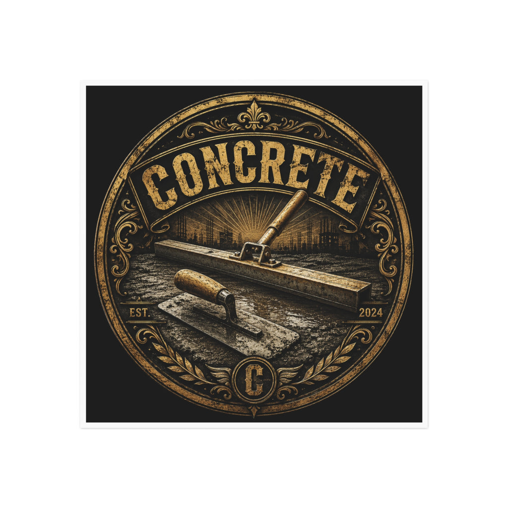 Concrete Craftsmanship Magnet