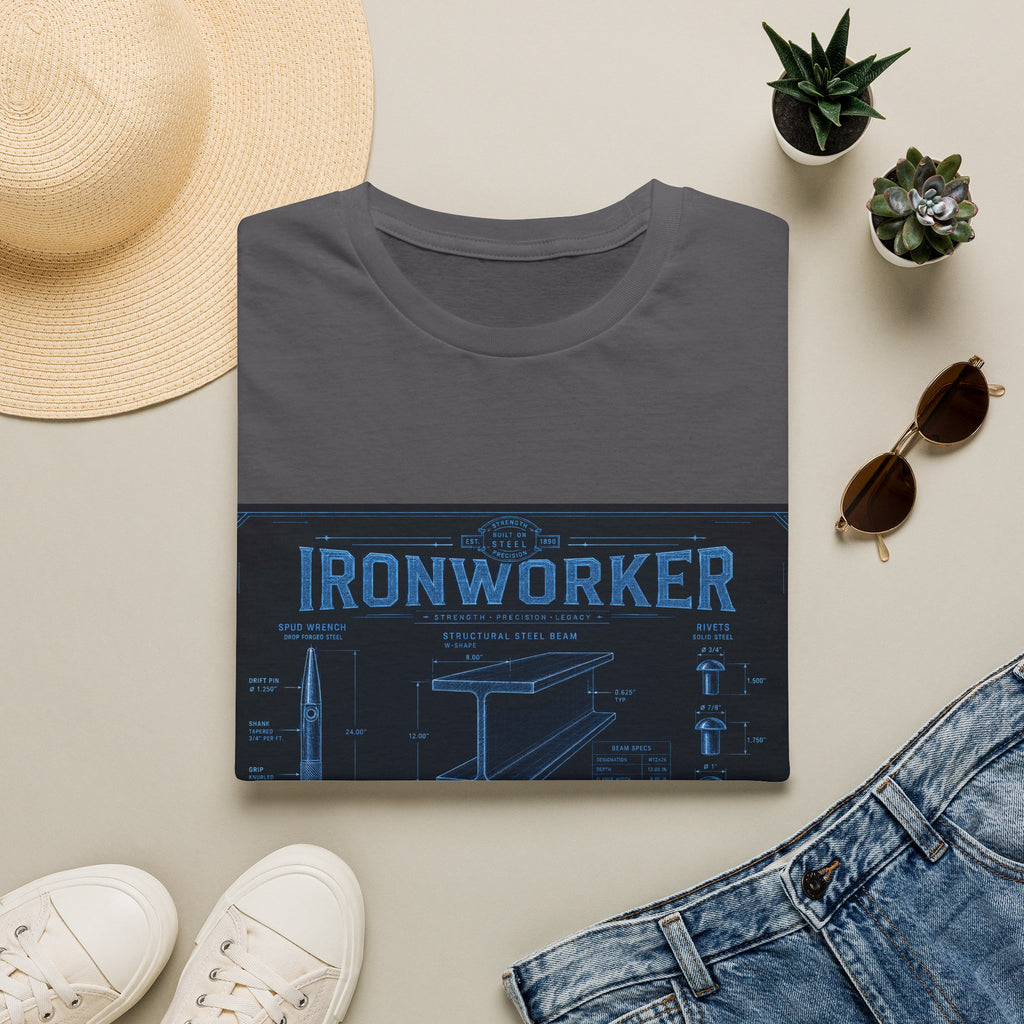 Ironworker Structural Steel Blueprint Classic Tee