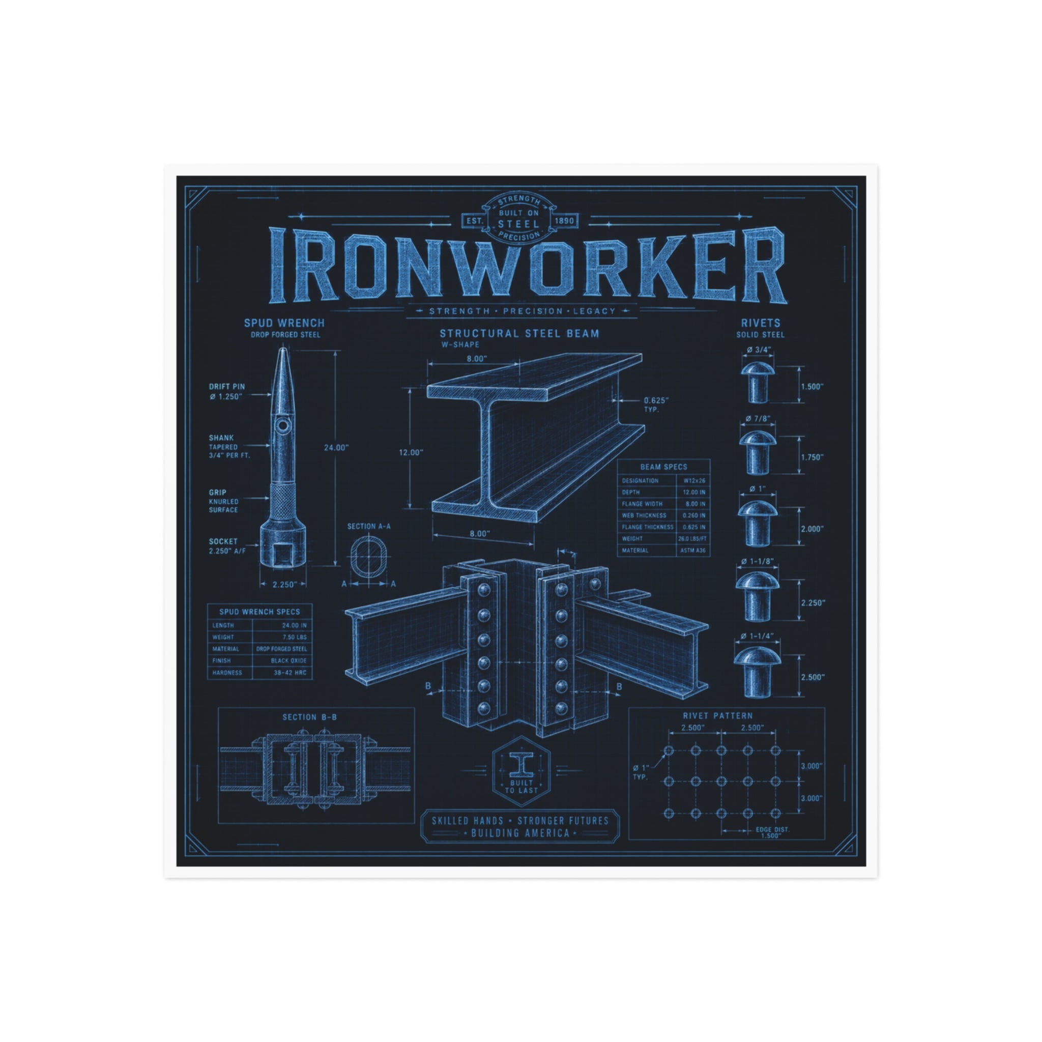 Ironworker Strength Precision Legacy Magnet