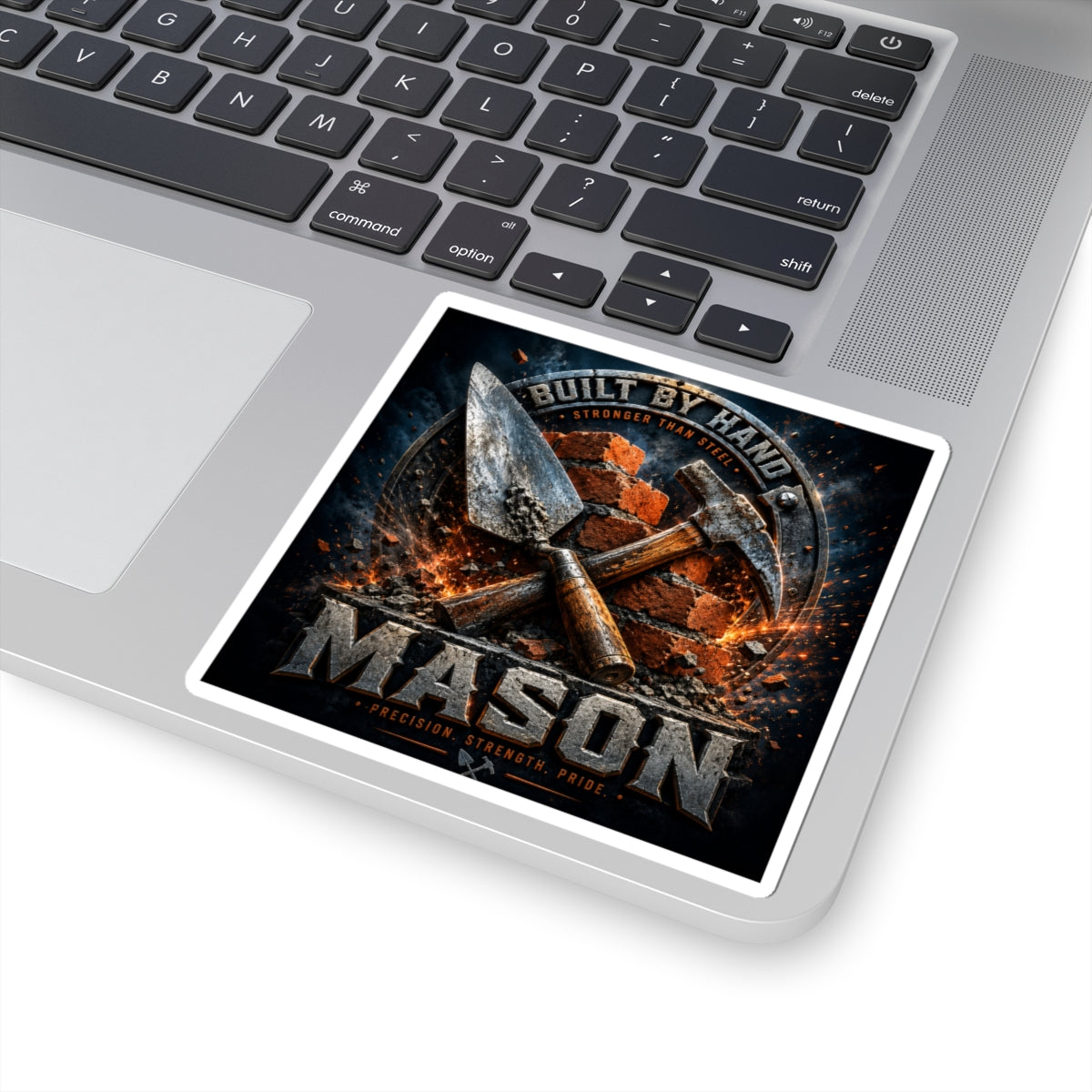 Built By Hand Mason Sticker
