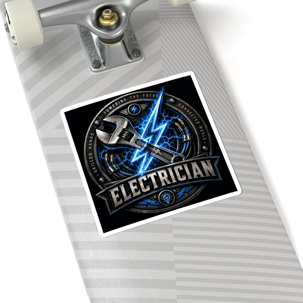 Powering The Future Electrician Sticker