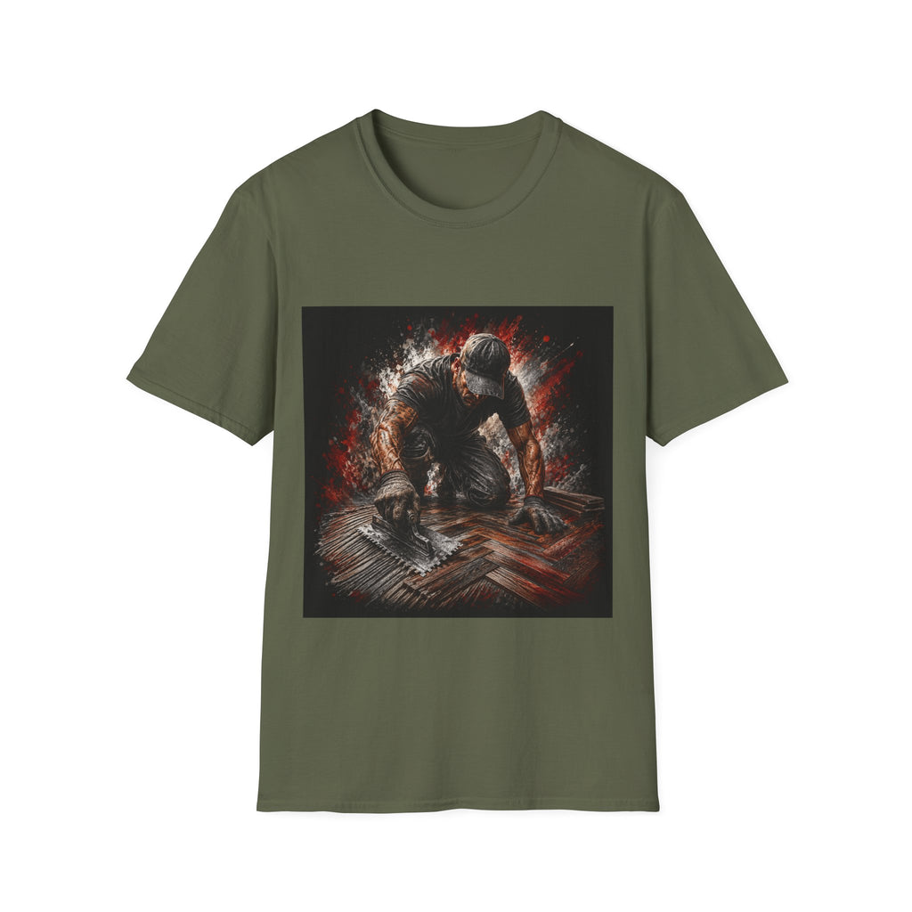 Tattooed Tiler At Work Classic Tee