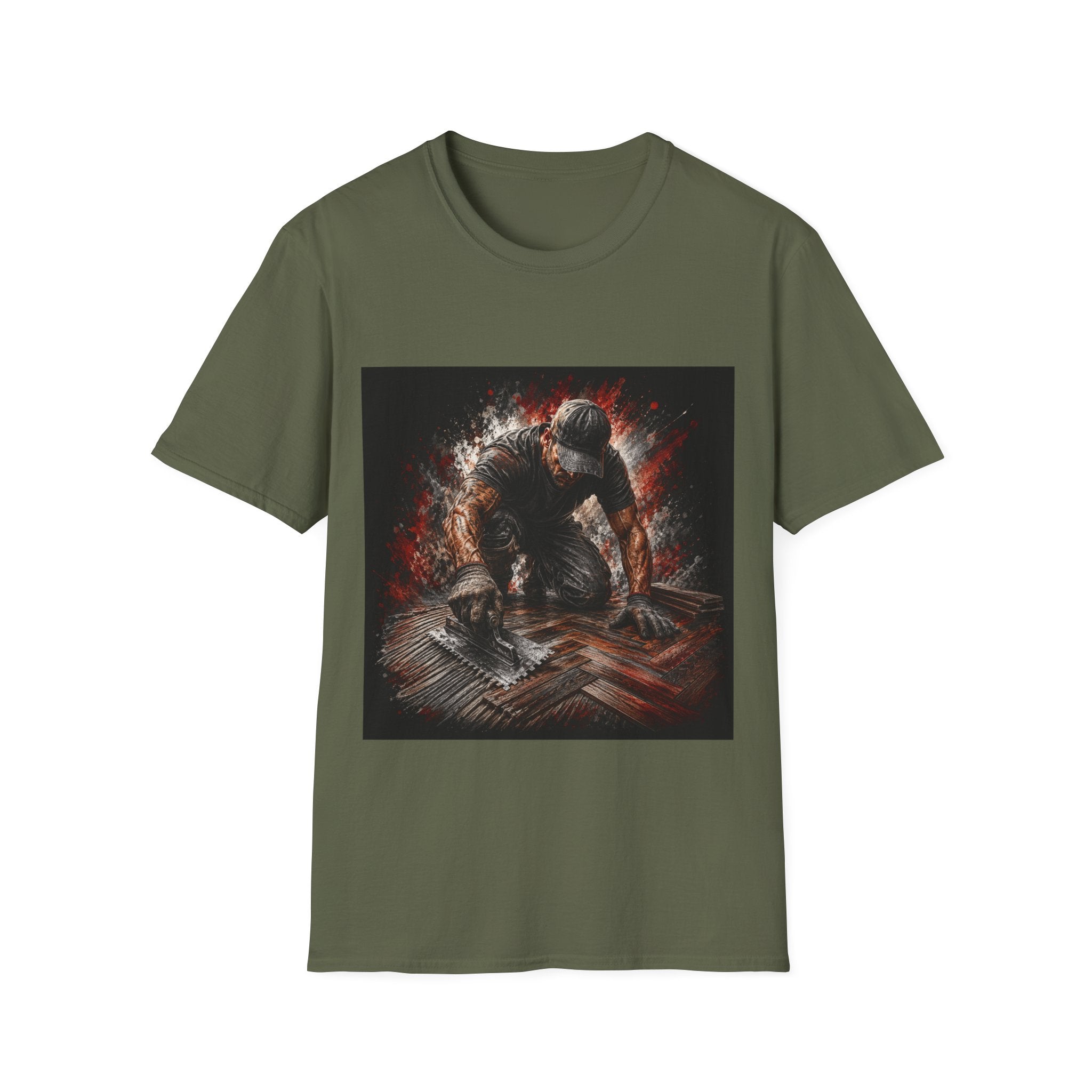Tattooed Tiler At Work Classic Tee
