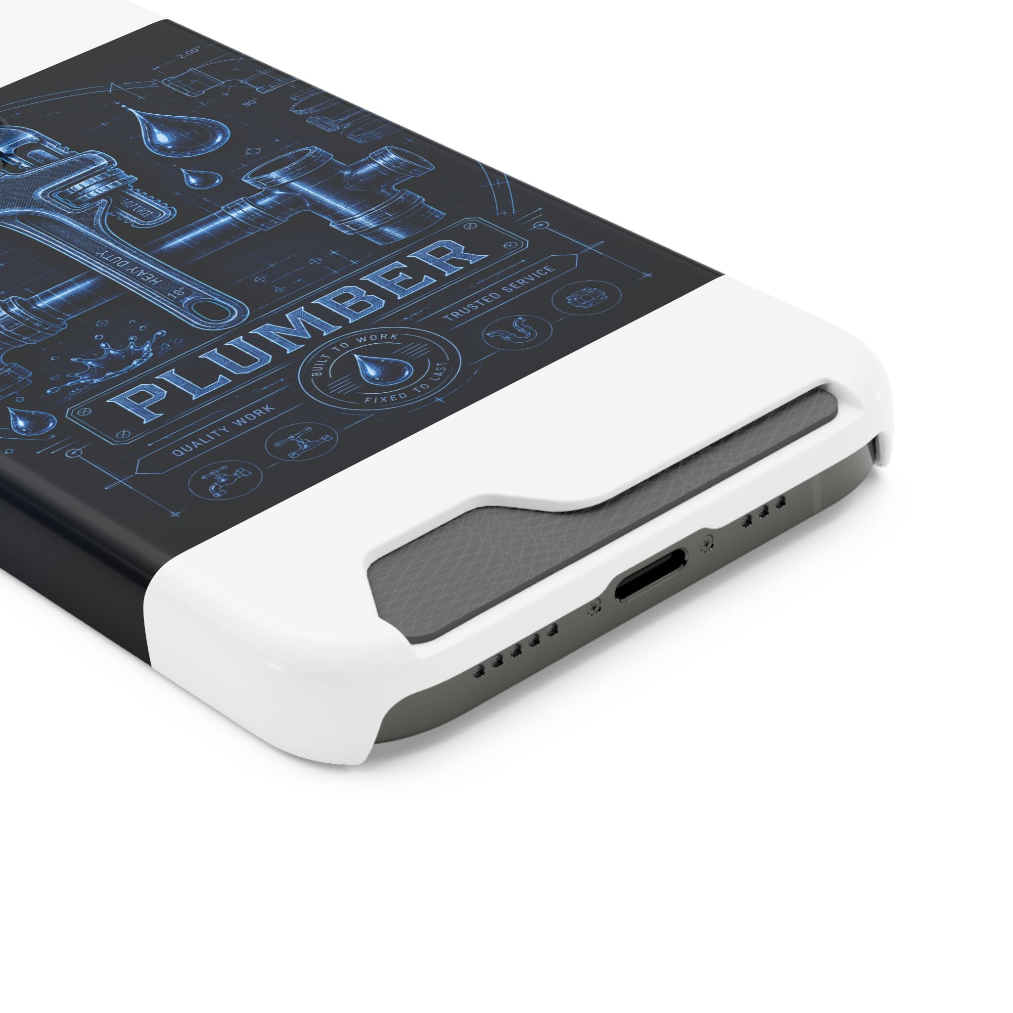 Proud Plumber Blueprint Phone Case