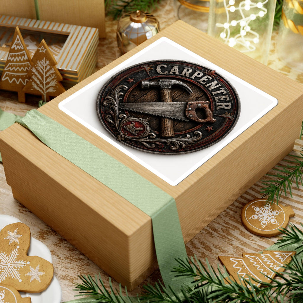 Carpenter's Toolbox Badge Sticker
