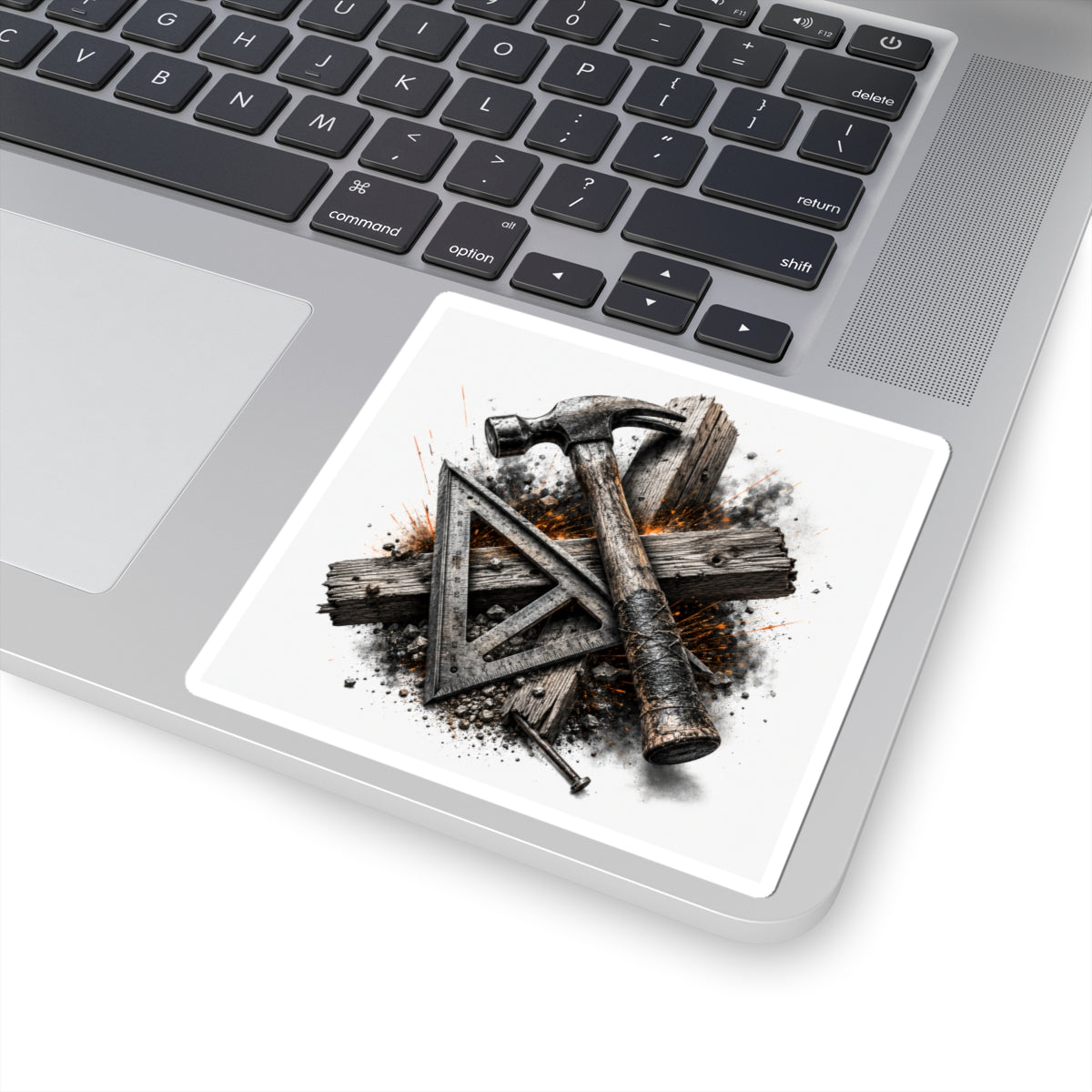 Tough Carpenter's Toolbox Sticker