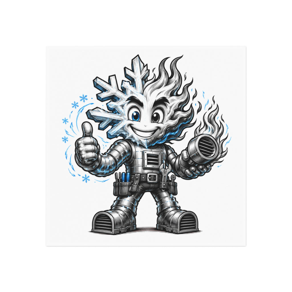 Chilly Robot Snowflake Buddy Magnet