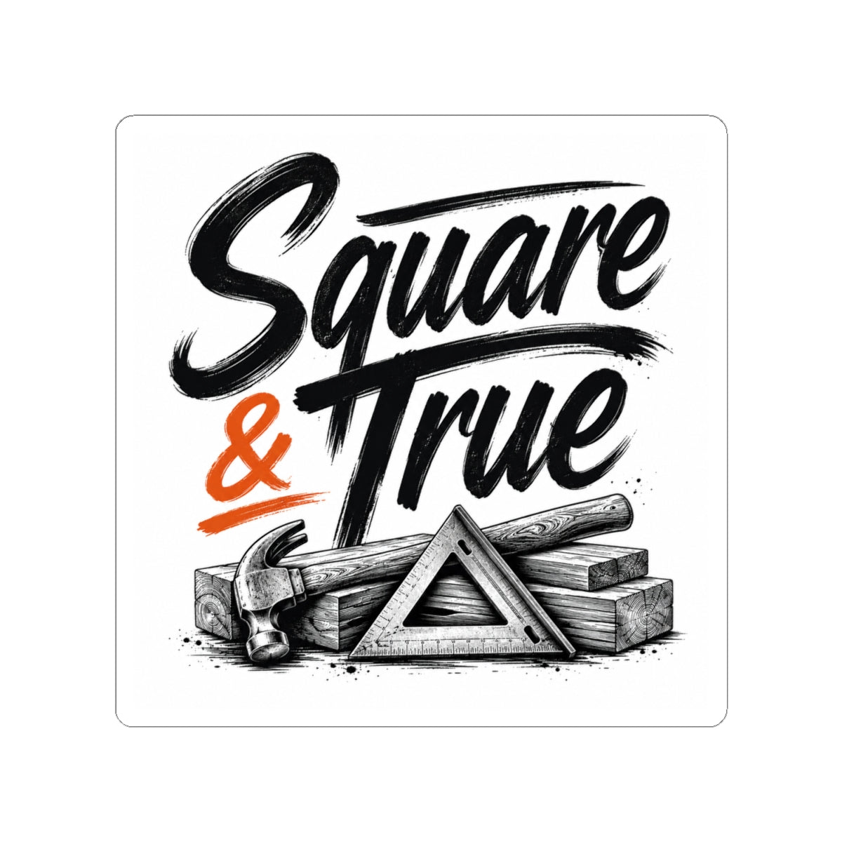 Square And True Sticker