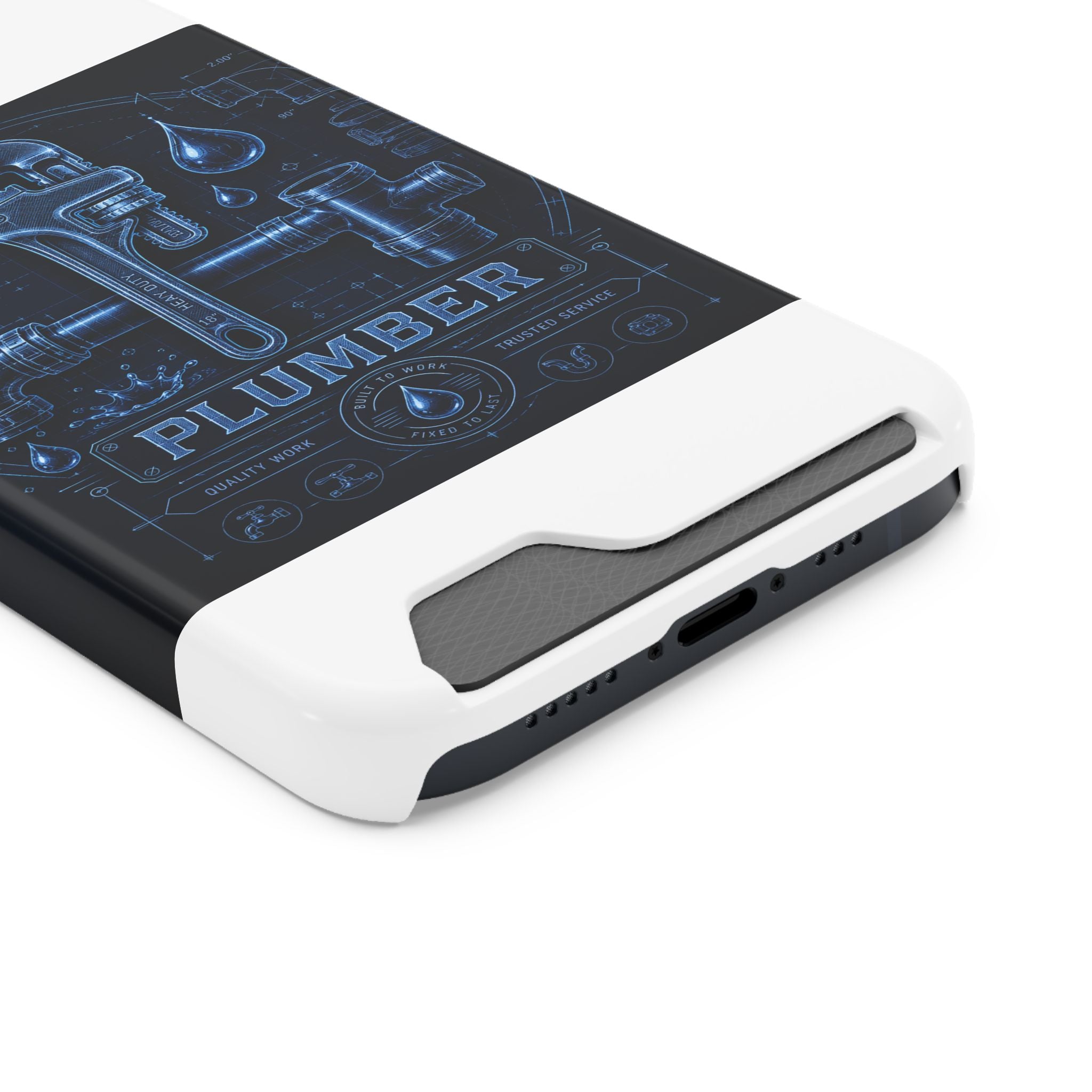 Proud Plumber Blueprint Phone Case