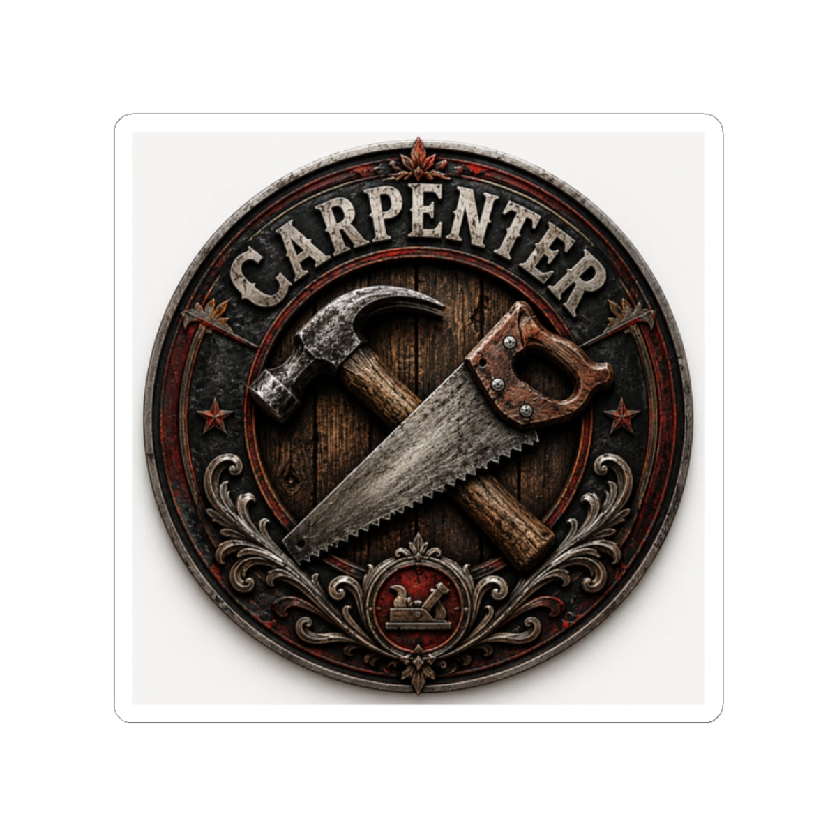 Carpenter's Toolbox Badge Sticker