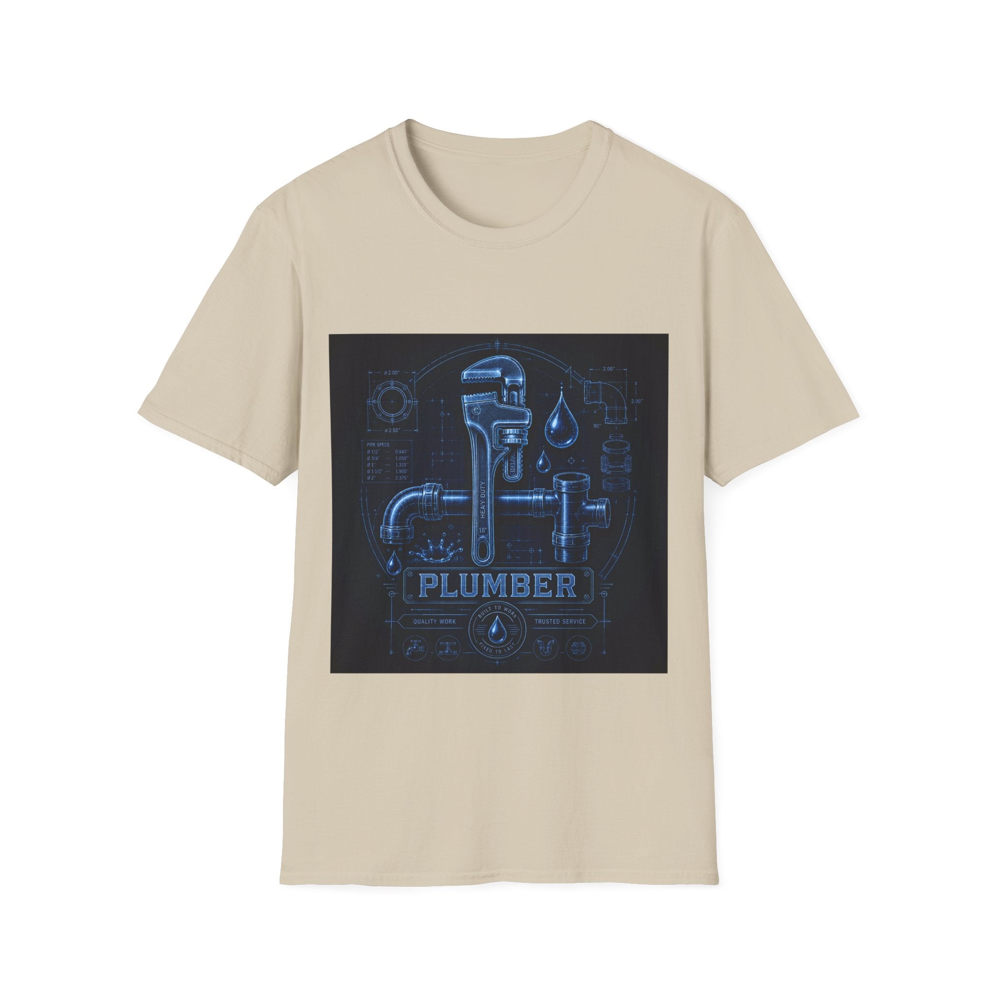 Proud Plumber Blueprint Classic Tee