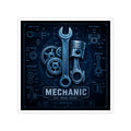 Mechanic Blueprint Sticker