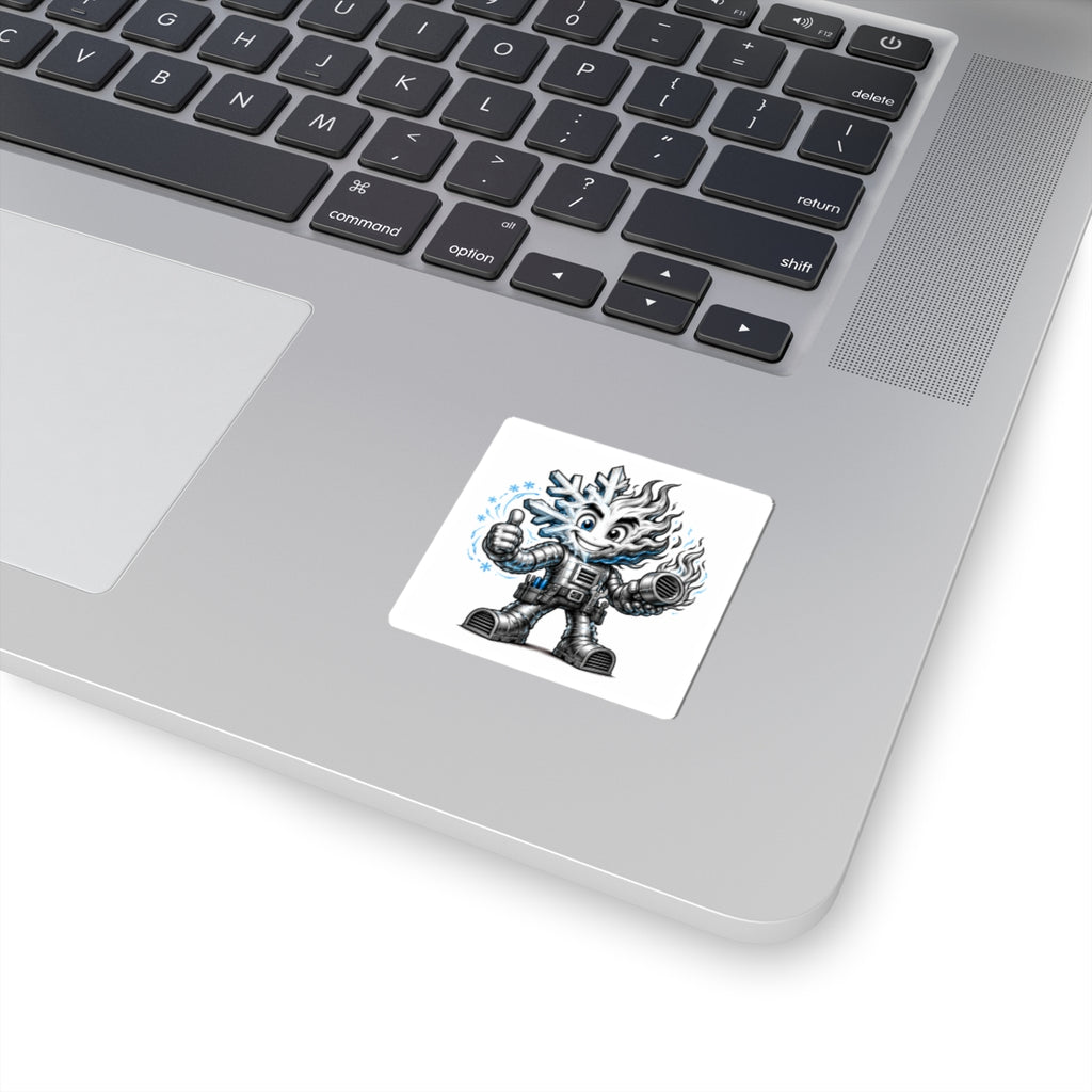 Chilly Robot Snowflake Buddy Sticker