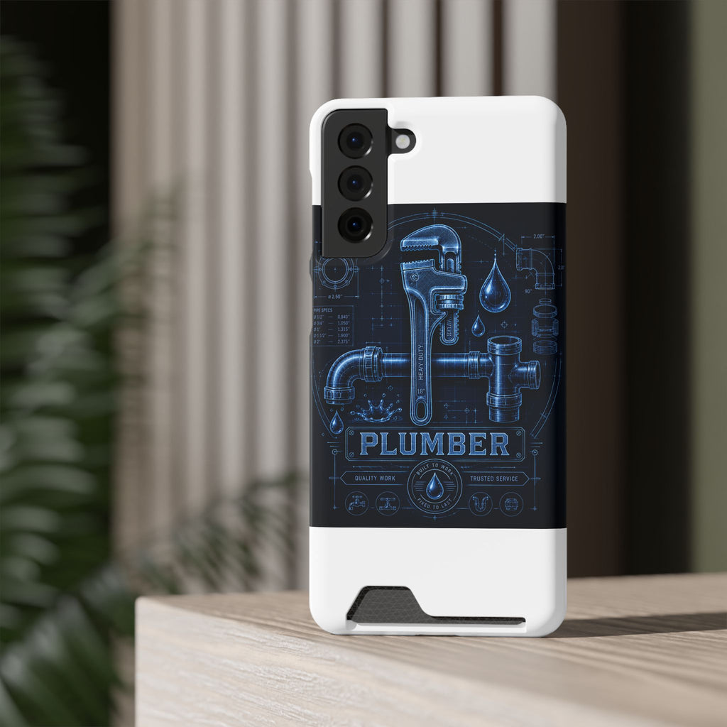 Proud Plumber Blueprint Phone Case