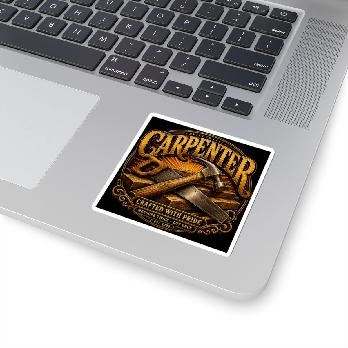 Carpenter Crafted With Pride Sticker
