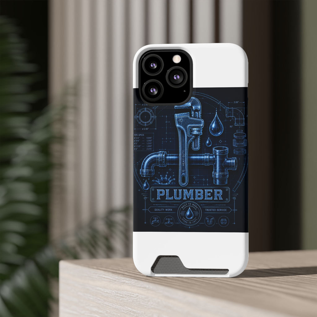 Proud Plumber Blueprint Phone Case