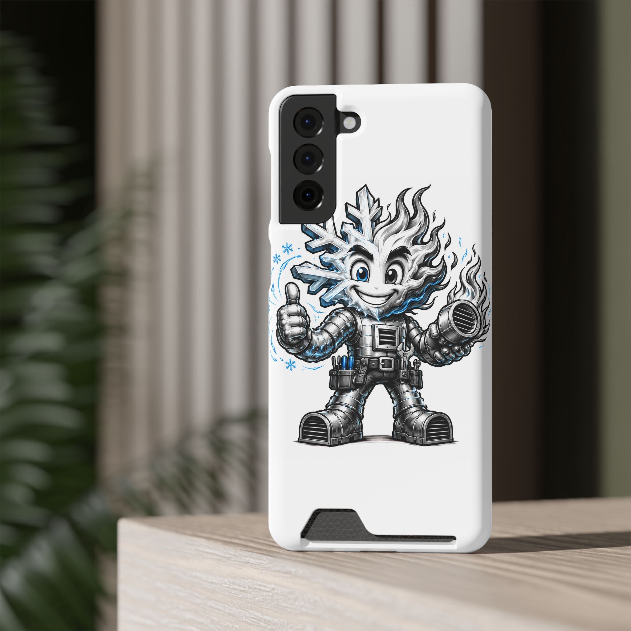 Chilly Robot Snowflake Buddy Phone Case