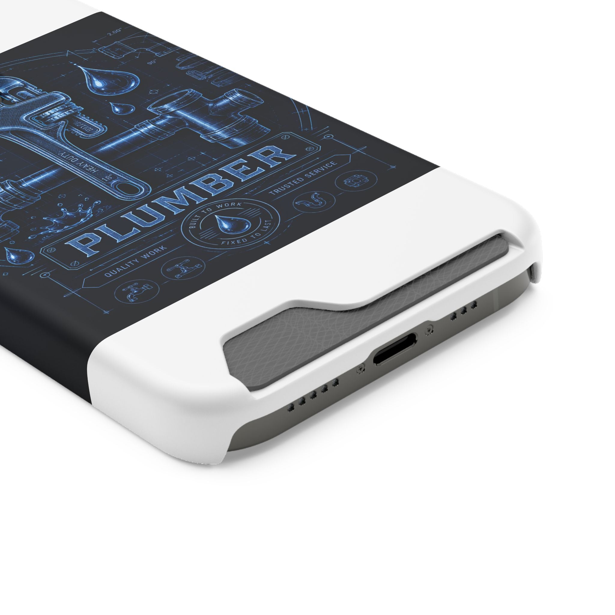 Proud Plumber Blueprint Phone Case
