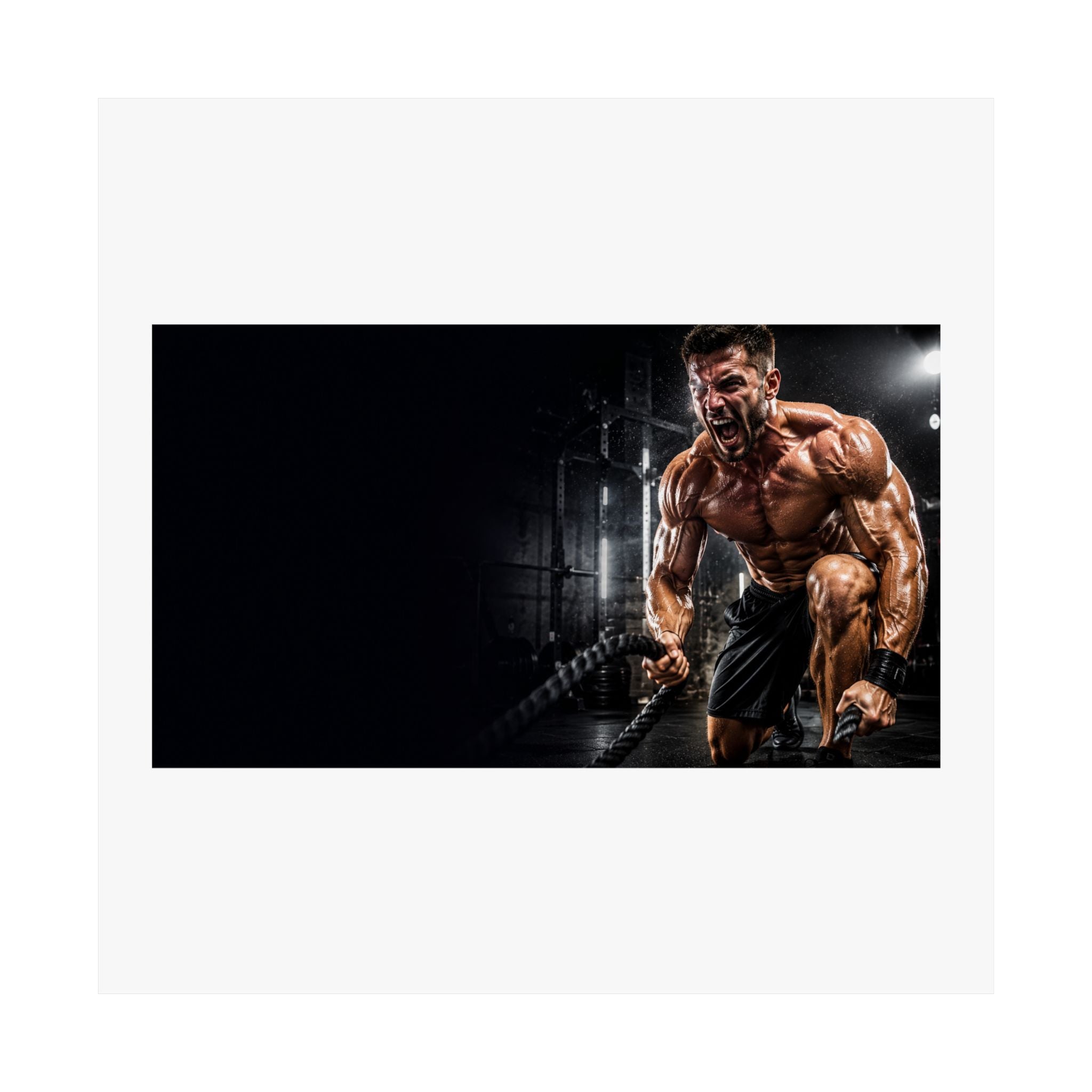 Sweat Is Fat Crying Poster