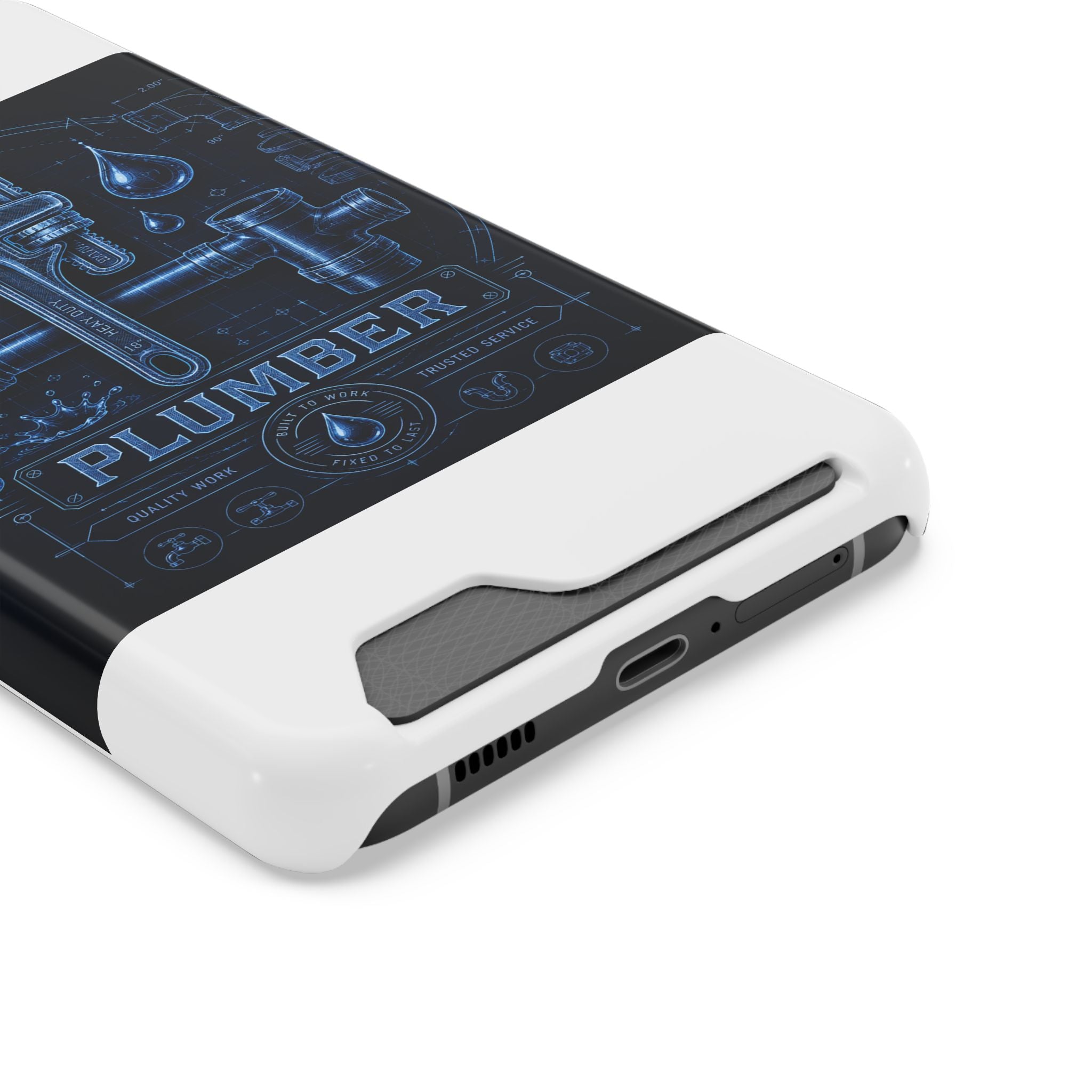 Proud Plumber Blueprint Phone Case
