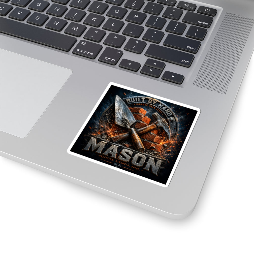 Built By Hand Mason Sticker