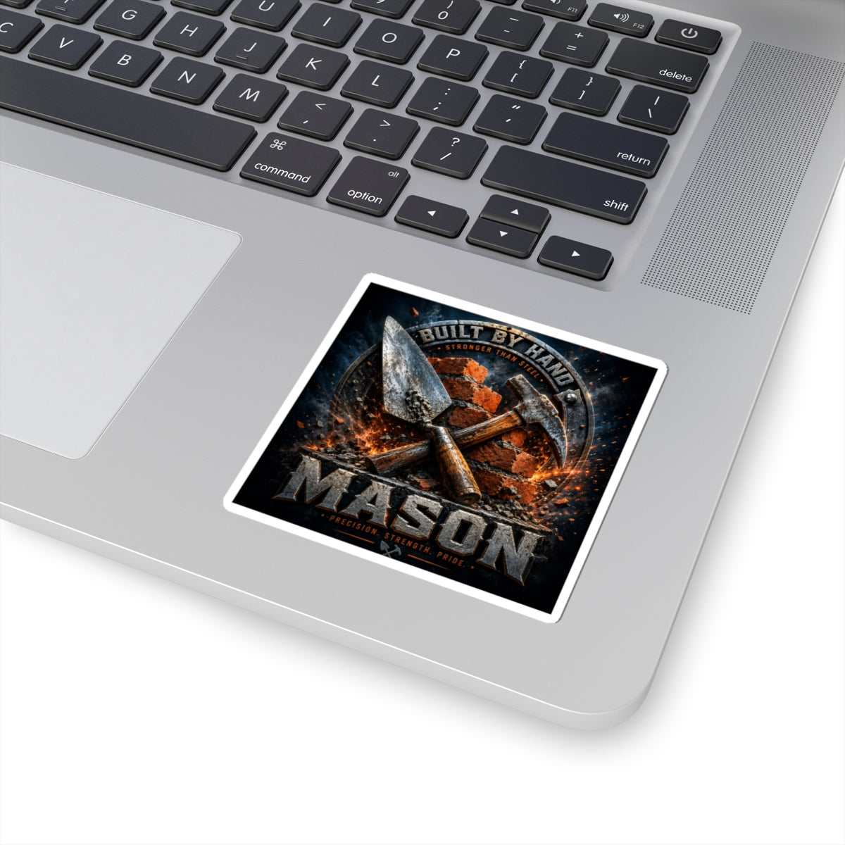 Built By Hand Mason Sticker