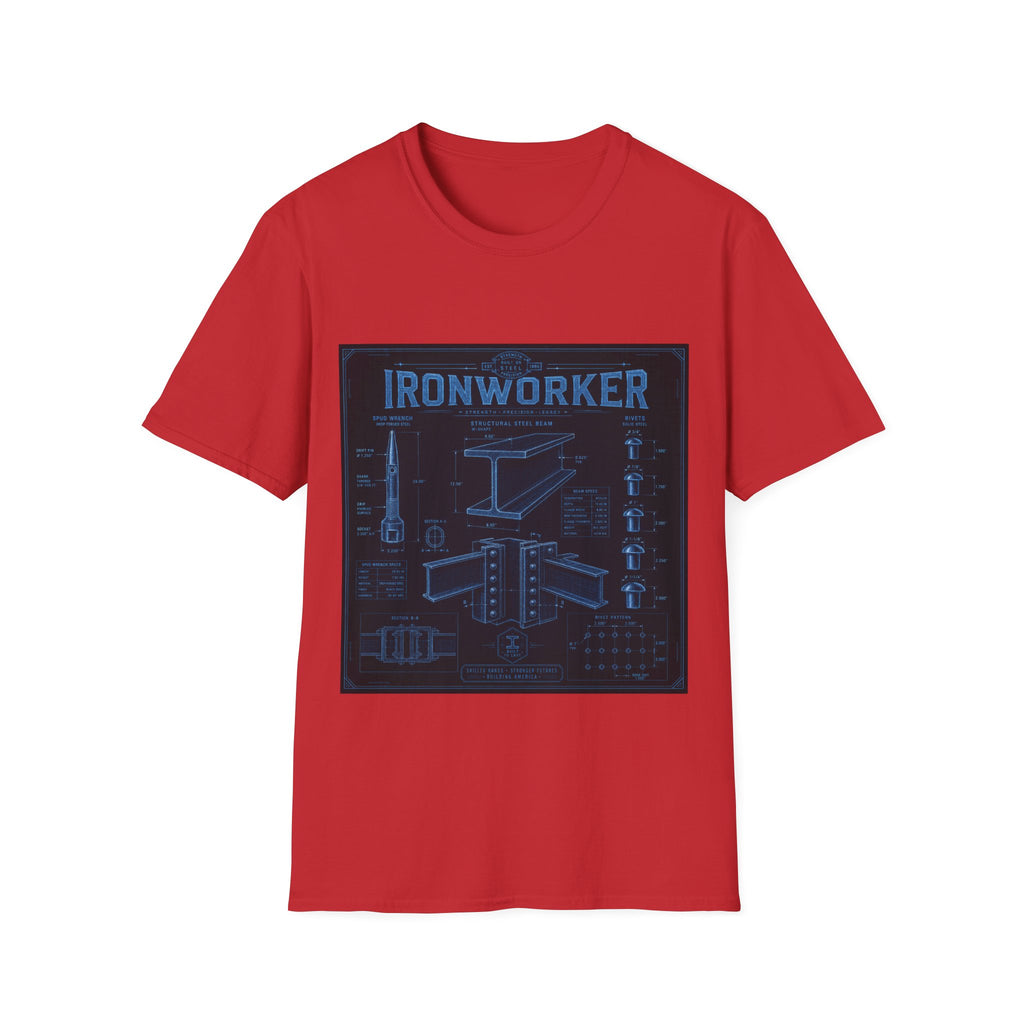 Ironworker Structural Steel Blueprint Classic Tee