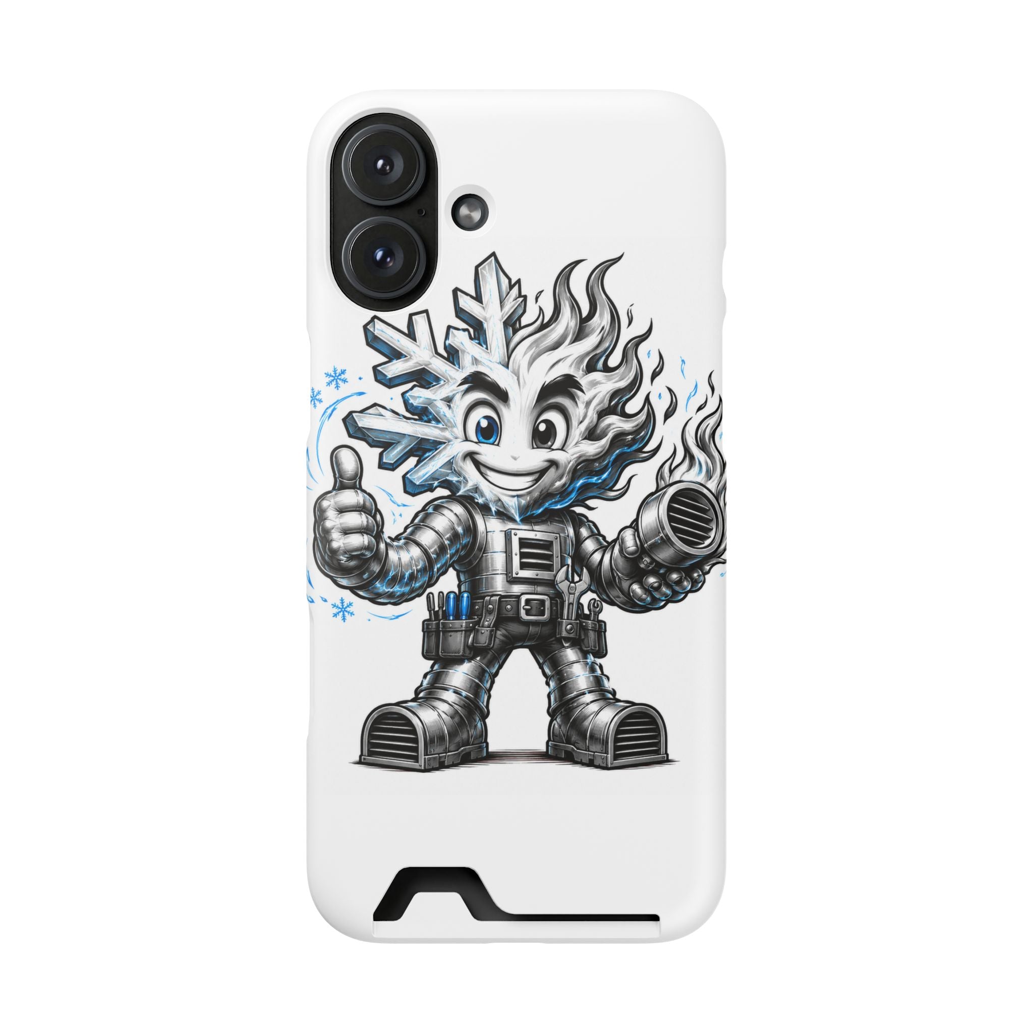Chilly Robot Snowflake Buddy Phone Case