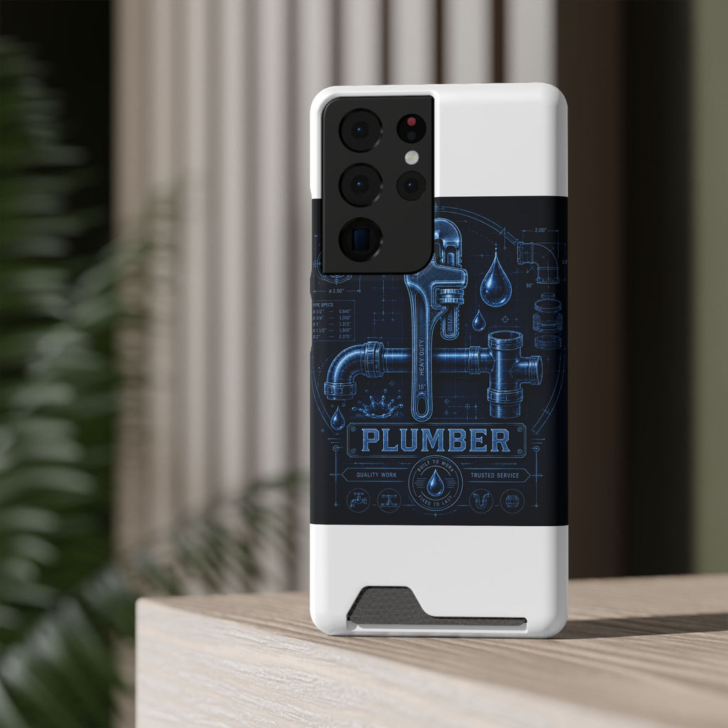 Proud Plumber Blueprint Phone Case