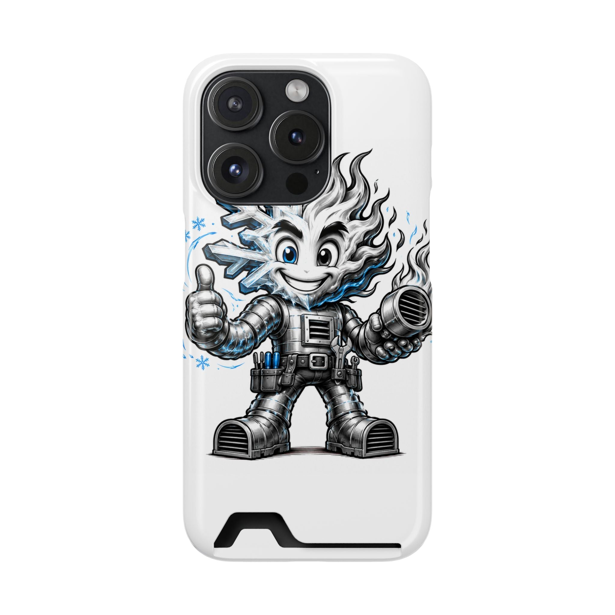 Chilly Robot Snowflake Buddy Phone Case