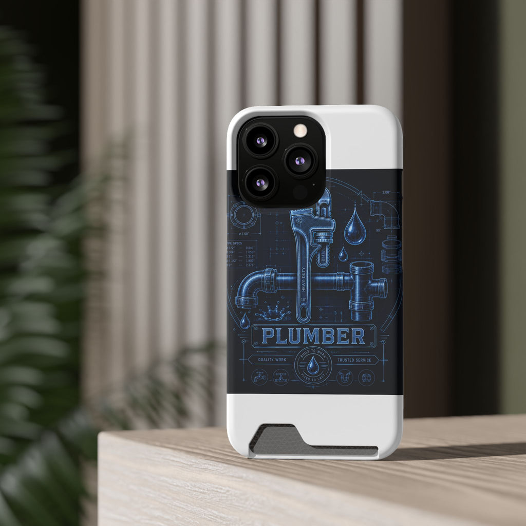 Proud Plumber Blueprint Phone Case