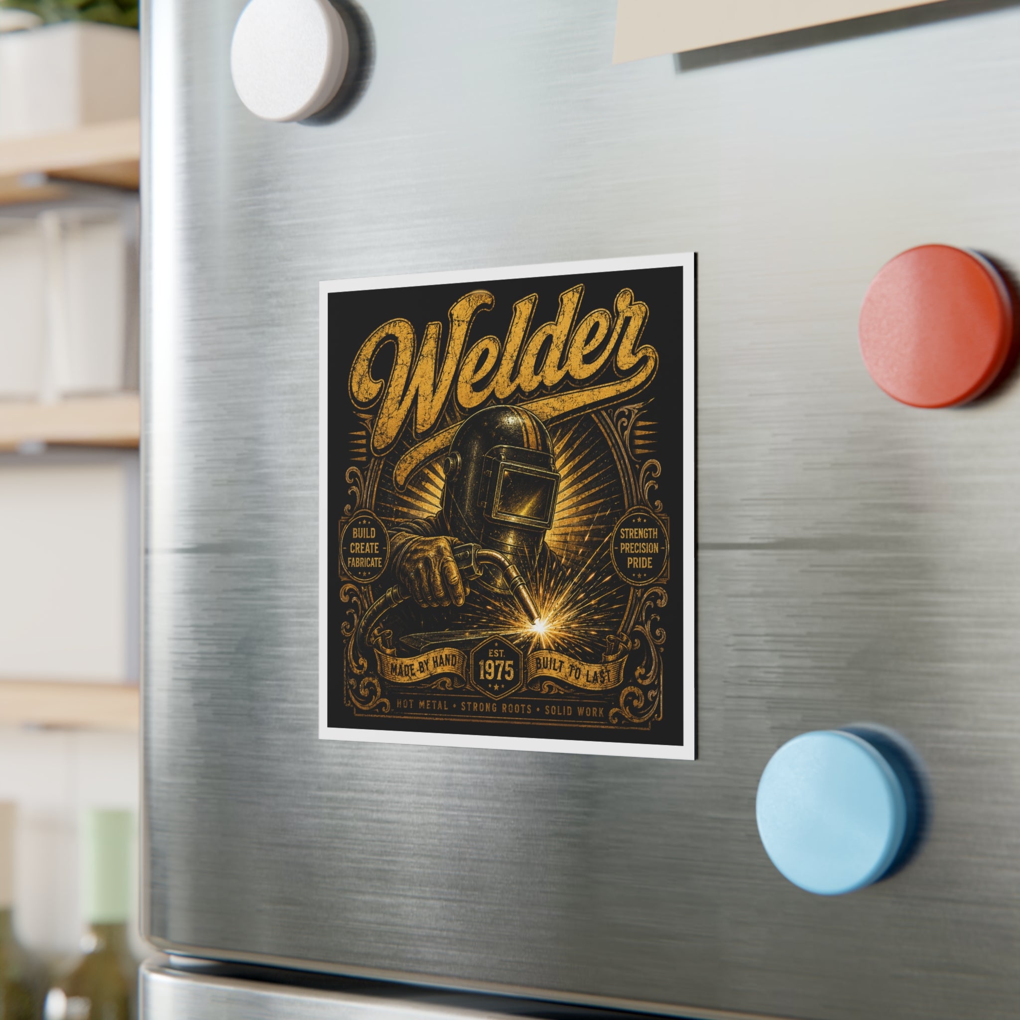 Proud Welder Heritage Magnet