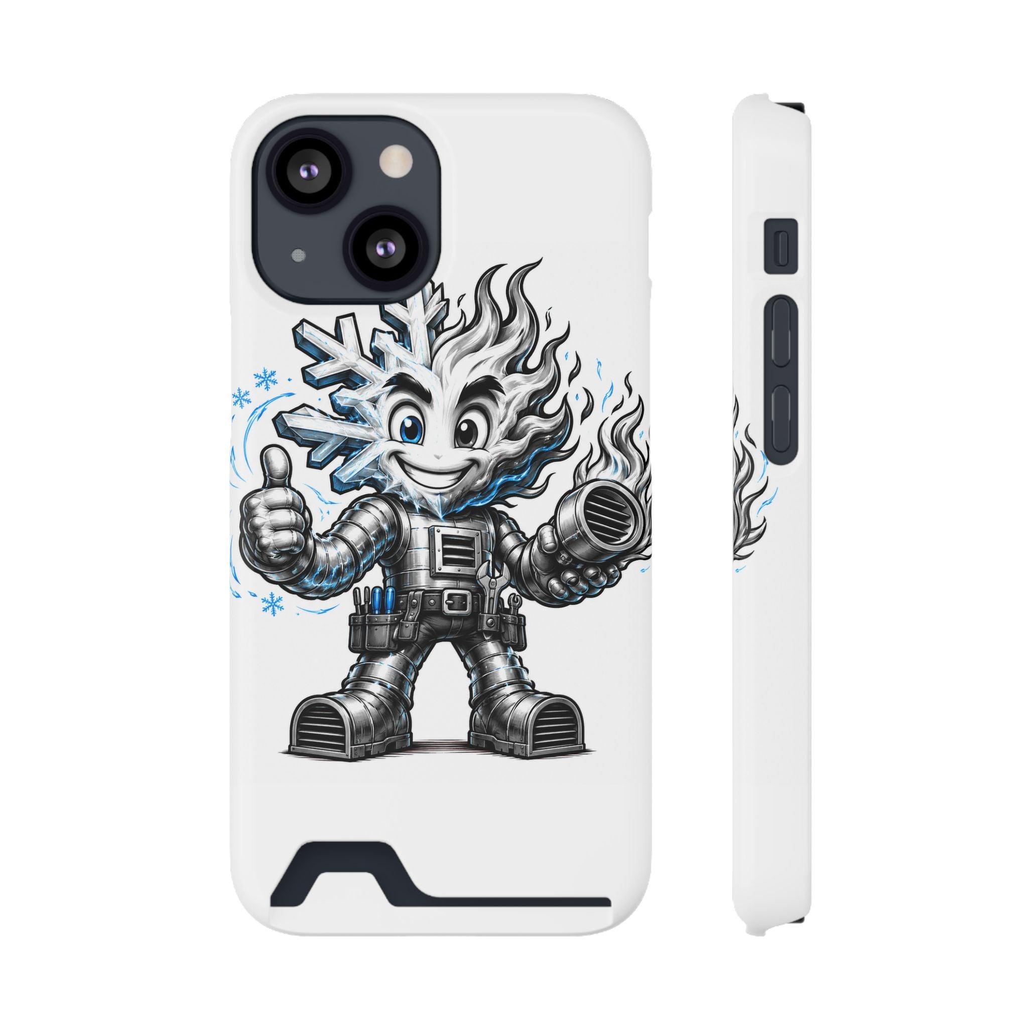 Chilly Robot Snowflake Buddy Phone Case