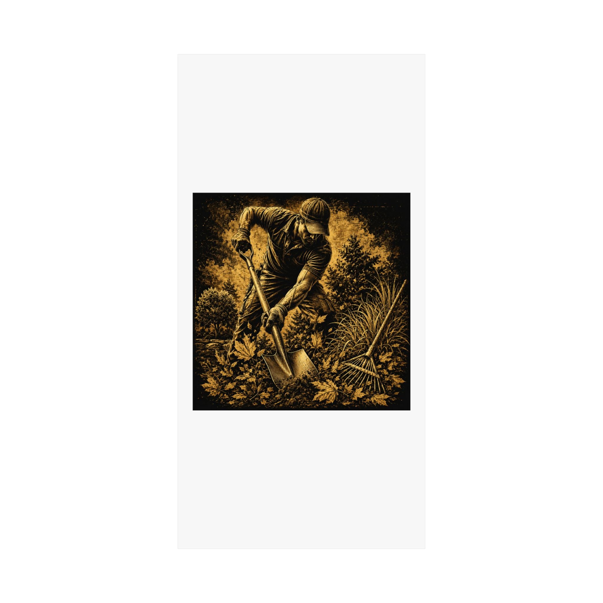Garden Growth Requires Hard Work Poster