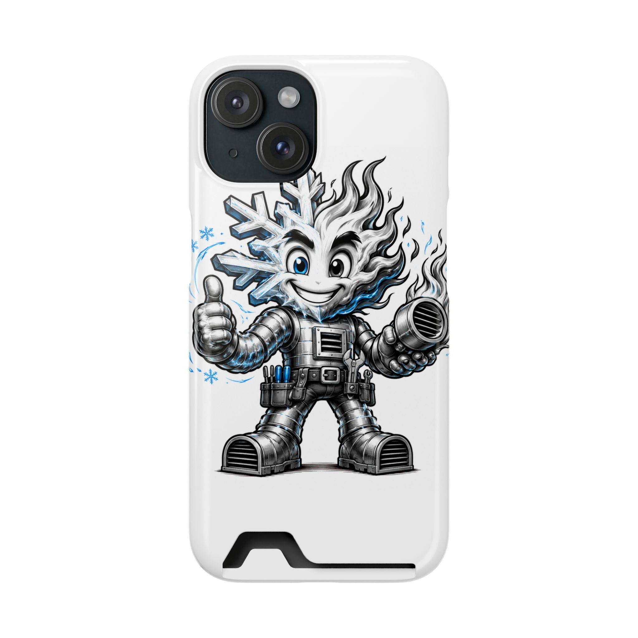 Chilly Robot Snowflake Buddy Phone Case