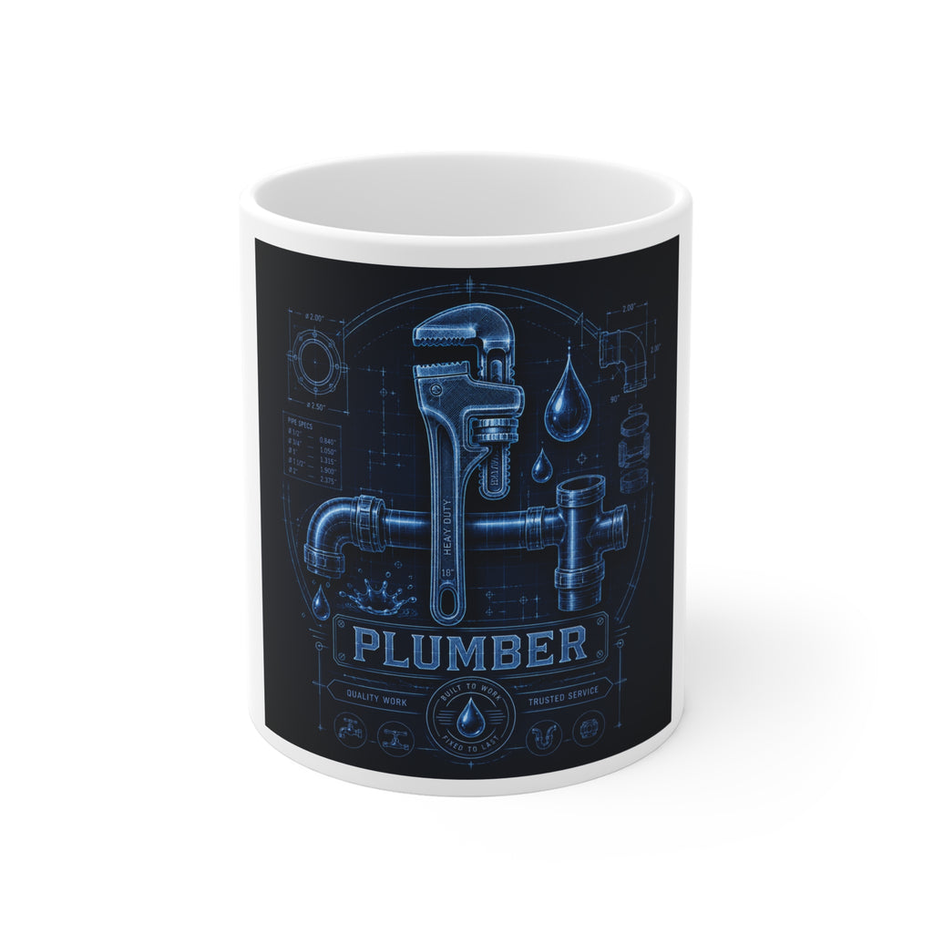 Proud Plumber Blueprint Mug