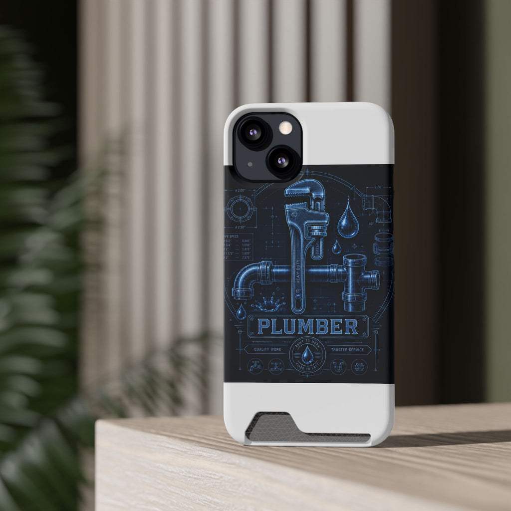 Proud Plumber Blueprint Phone Case