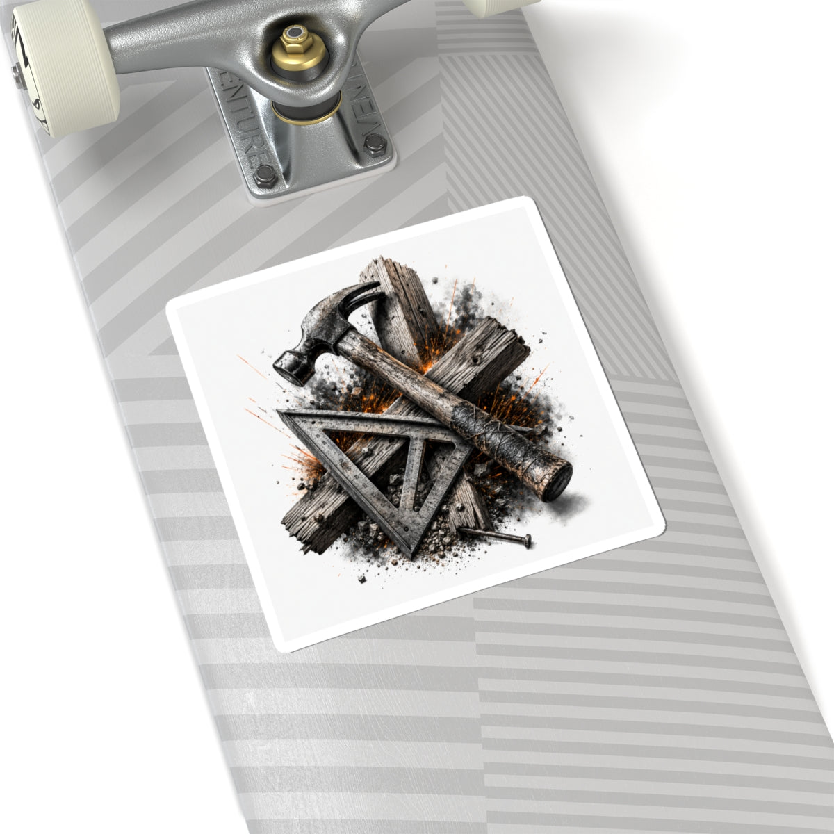 Tough Carpenter's Toolbox Sticker