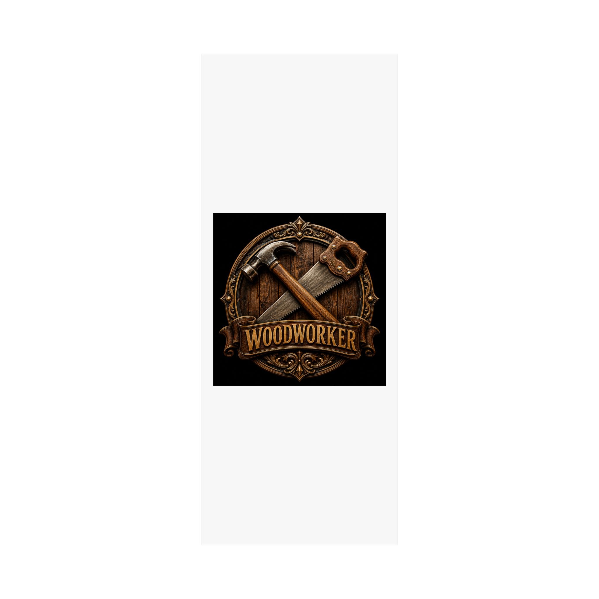 Proud Woodworker Badge Poster